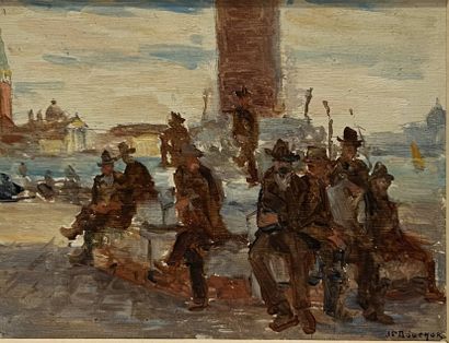 BOUCHOR Joseph-Félix (1853-1937)
Gondoliers...