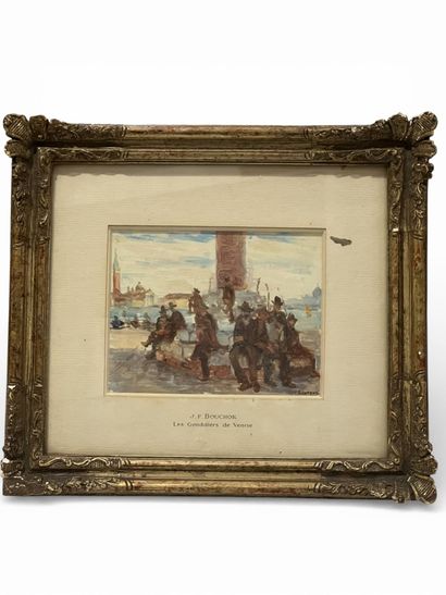 BOUCHOR Joseph-Félix (1853-1937)
Gondoliers...