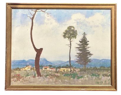 JEANÉS Sigismond(1862-1952) 
Trois arbres...