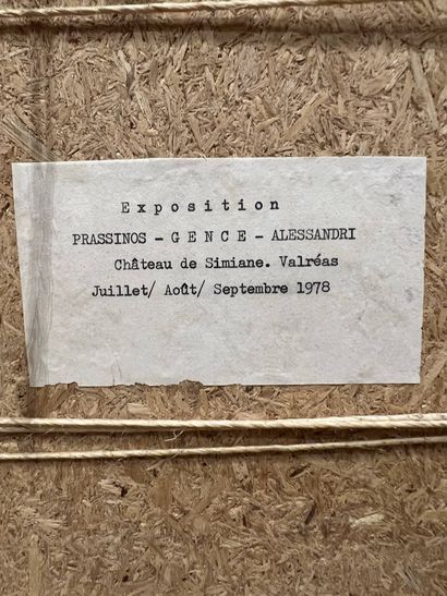 ALESSANDRI Joseph (1940-2017)
Untitled, Marseille,...
