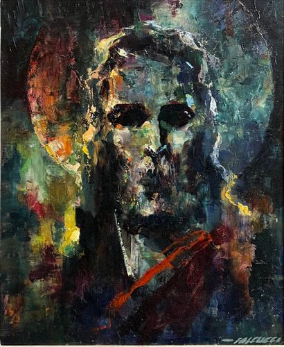 FALCUCCI Robert (1900-1989)
Christ 
Oil on...