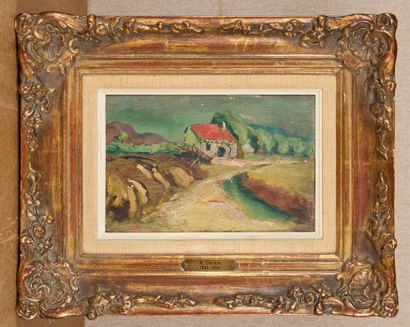 MODERN SCHOOL 
House at the end of the road,
Oil...