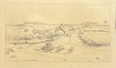 DAUCHEZ André (1870-1948)
Paysage aux maisons,...