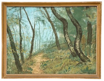 JEANÉS Sigismond(1862-1952) 
Chemin en sous...