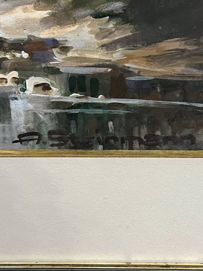 STEINMANN Alberto (1907-2002)
Ferme basque,
Aquarelle...