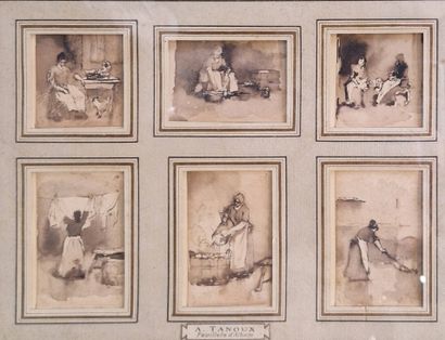 TANOUX Adrien Henri, attributed to 
Various...