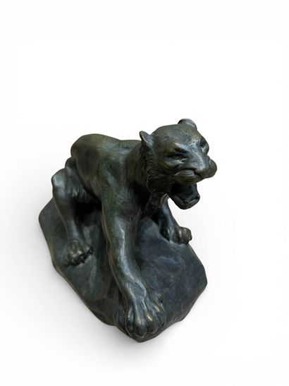 FAGOTTO A (XIX-XX)
Panthère rugissant 
Bronze...