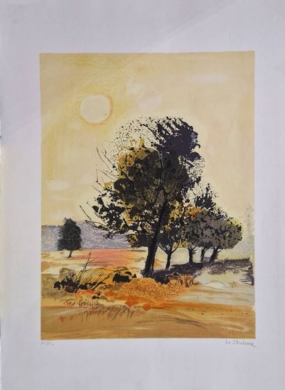 Lot comprenant : 

JOUENNE Michel (1933-2021)
L'arbre
Lithographie...