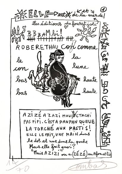 COMBAS Robert, né en 1957, 
Sans titre, 2017,...