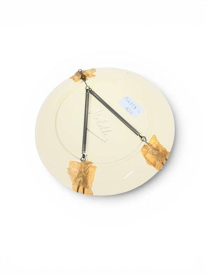 MILSHTEIN Zvi (1934-2020)
Assiette en porcelaine,...