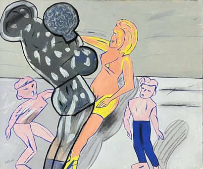 DESSONS Pierre (1936-2022)
Boxing 
painting...