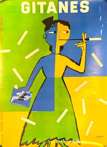 [PUBLICITE] 
SAVIGNAC Raymond, d'après 
Gitanes,...