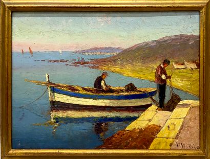 MANAGO Vincent (1880-1936)
Les pêcheurs
Huile...