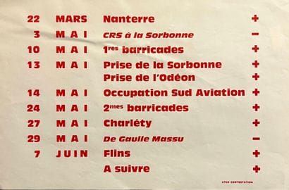 MAI 68 - AFFICHE
ANONYME
Calendrier de la...