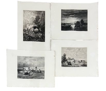 COROT Camille, d'après
Lot de gravures en...