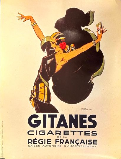 [PUBLICITE] 
VINCENT René, d'après 
Gitanes,...