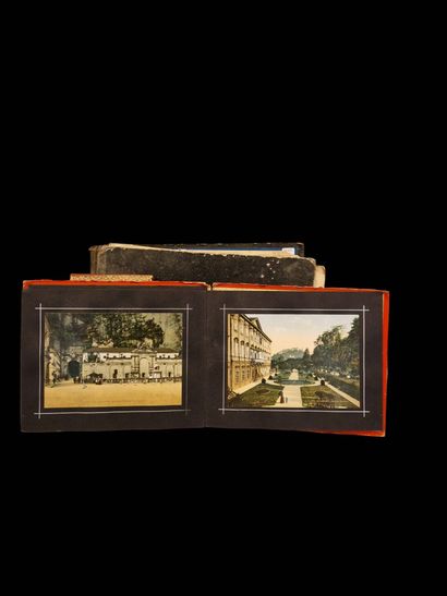 Set of three photographic albums and a booklet...