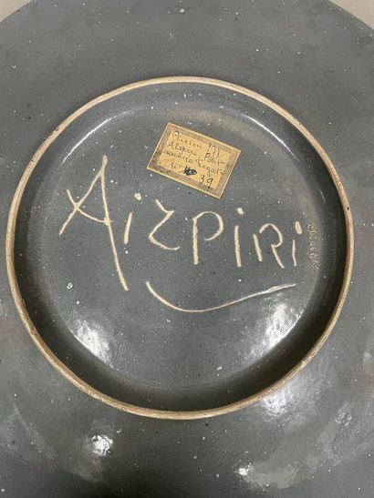 Paul AIZPIRI, né en 1919,
La frégate
Plat...