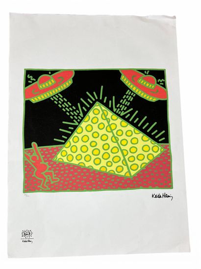 HARING Keith, d'après
Sans titre,
Offset...