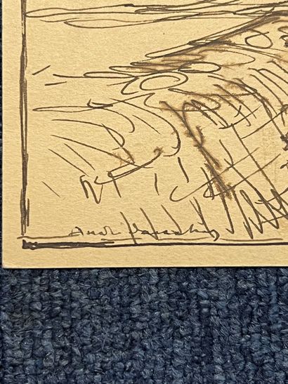 DAUCHEZ André (1870-1948)
Paysage 
Encre...