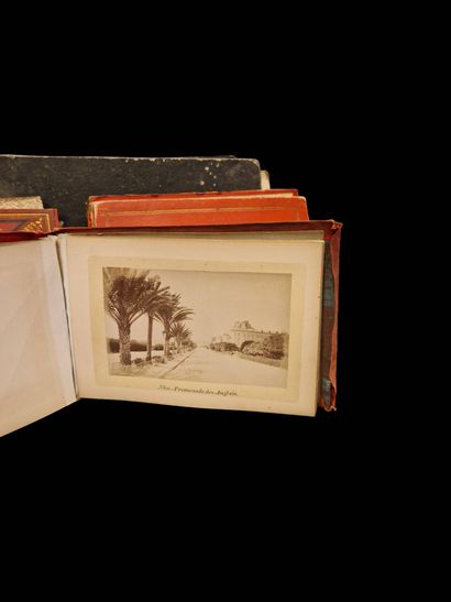 Set of three photographic albums and a booklet...