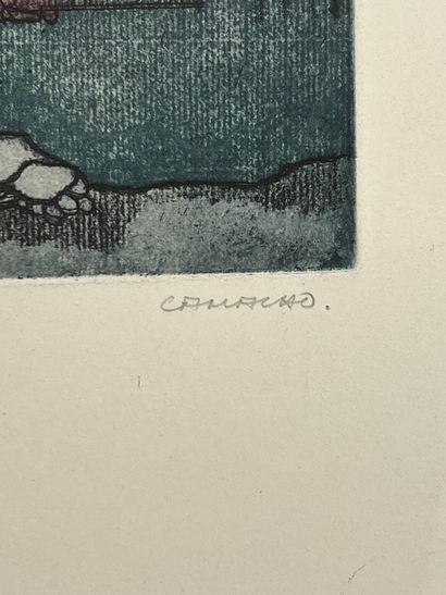 CAMACHO Jorge (1934-2011)
Sans titre, 
Eau...