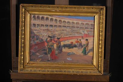 LEGRAND Paul, 1863-1951,
Toréros saluant...
