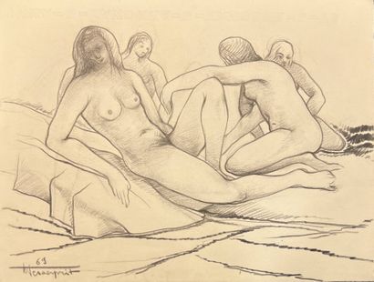 DESSERPRIT Roger (1923-1985)
Nus féminins,...