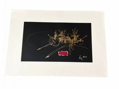 MATHIEU Georges, d'après,
Composition fond...