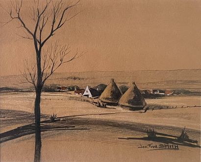 SMITH Jos Fred (1920-2009)
Campagne bretonne...