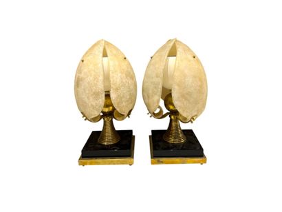 TRAVAIL MODERNE ITALIEN
Paire de lampes de...