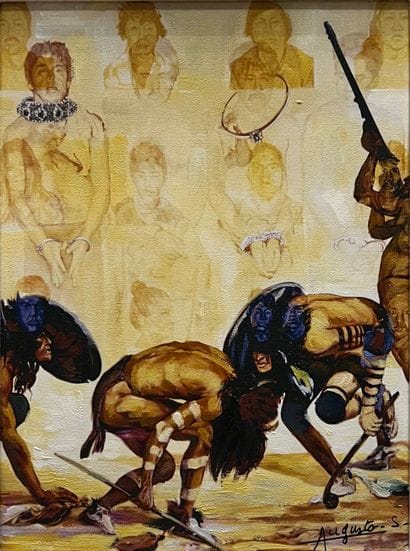 AUGUSTO S.
Maya Dance 
impression sur toile,...