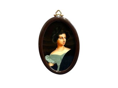 MODERN SCHOOL
Woman with necklace,
mounted...