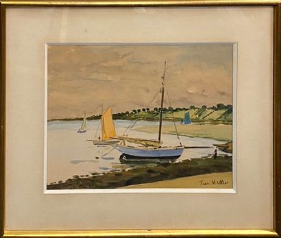 HELLEU Jean (1894-1985)
l'ile aux moines
Aquarelle...