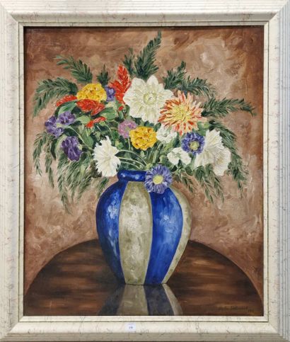 20th century RUSSIAN SCHOOL 
Flowering Bouquet
Oil...
