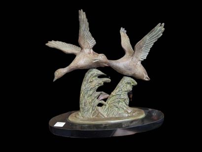 ROCHARD Irénée, d'après
Oies en vol
Groupe...
