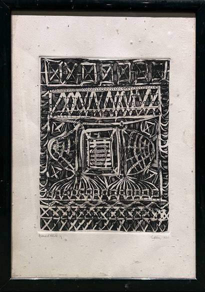 ECOLE MODERNE 
Sans titre, 1968
gravure en...