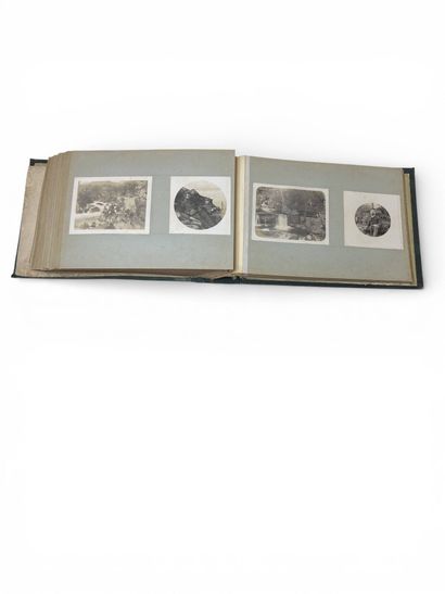 Set of two photographic albums. Circa 1870-1900.
-...