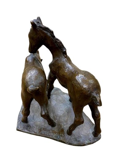AKKERMANN Sabine (1907-1985)
Deux poulains,...