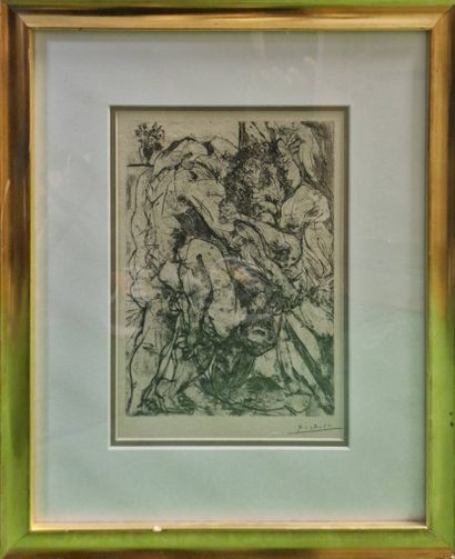 PICASSO Pablo, d'après,
Le viol sous la fenêtre,...