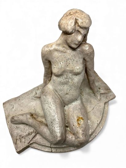 REGNAULT Georges (1898-1979)
Nu féminin assis,
terre...