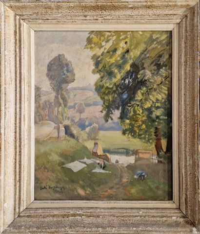 LAGRANGE André 1889-1958
Les Lavandières,...