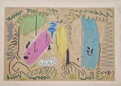 PICASSO Pablo, d'après 
Déjeuner sur l'herbe...