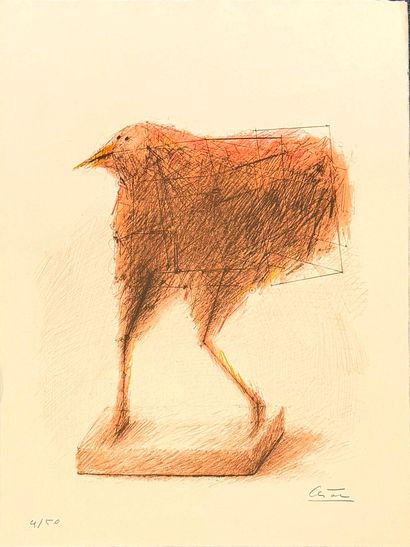 CESAR, d'après
La poule rousse
Lithographie...