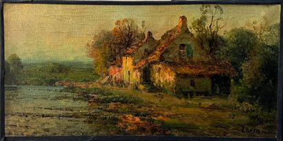 LORIN Charles (1866-1940)
Chaumière en bord...