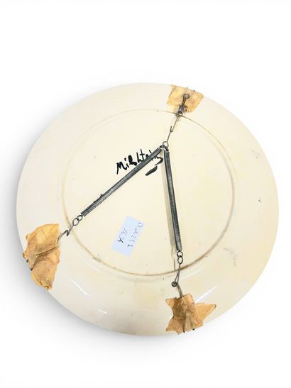 MILSHTEIN Zvi (1934-2020)
Assiette en porcelaine,...