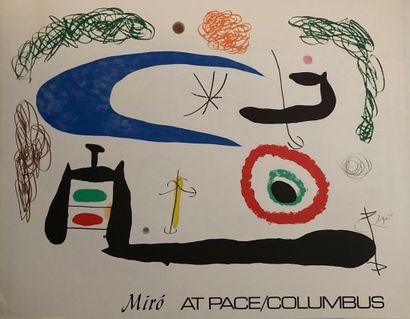 MIRO Joan, d'après
Affiche originale en lithographie,...