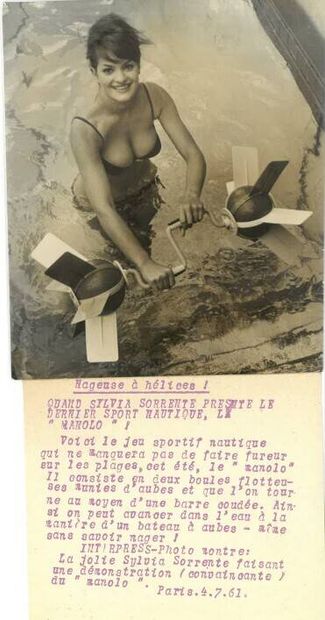 Pin-Up, Miss, actress, woman. Circa 1950-65....