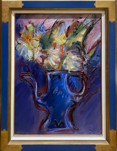 BRACHE Carlos (b. 1944)
Coffee pot with flowers,...