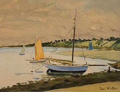 HELLEU Jean (1894-1985)
l'ile aux moines
Aquarelle...